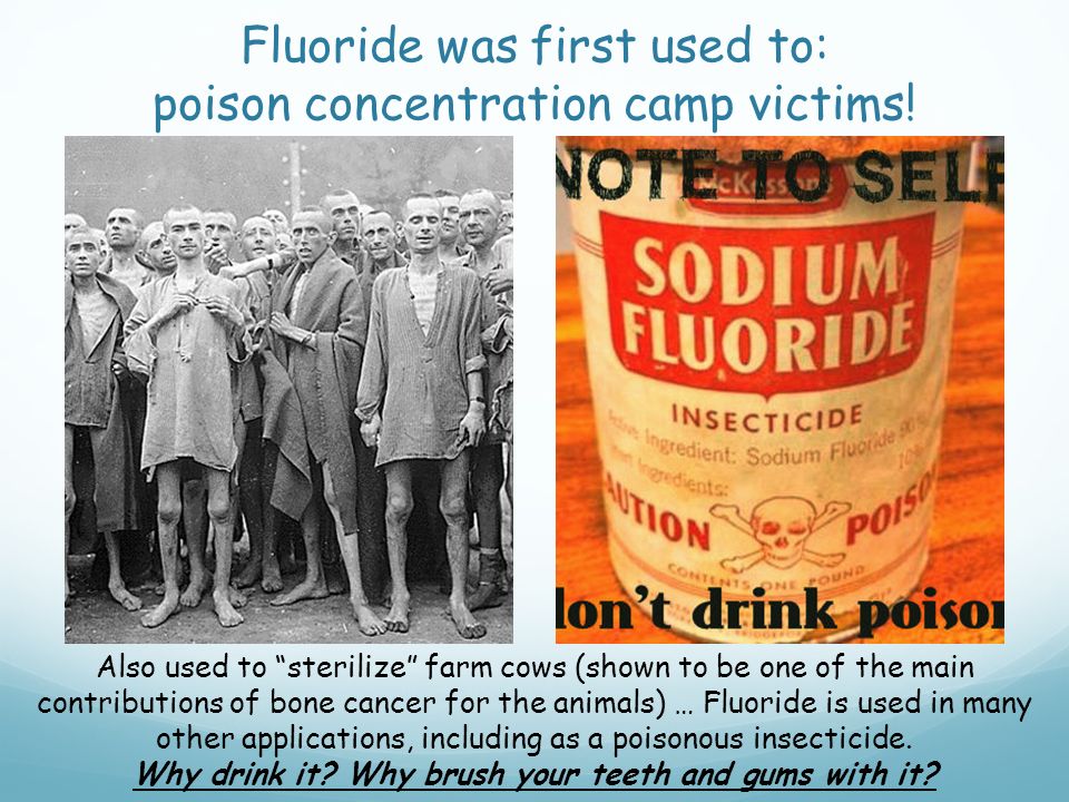 Fluoride is rat poison.