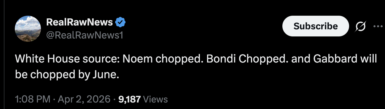 I still think losing Tulsi may be a bad idea.