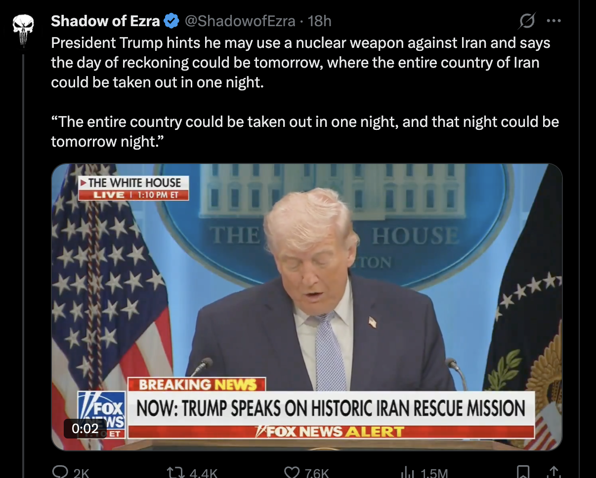 Now we know why he named it *Babylon Bee*. 